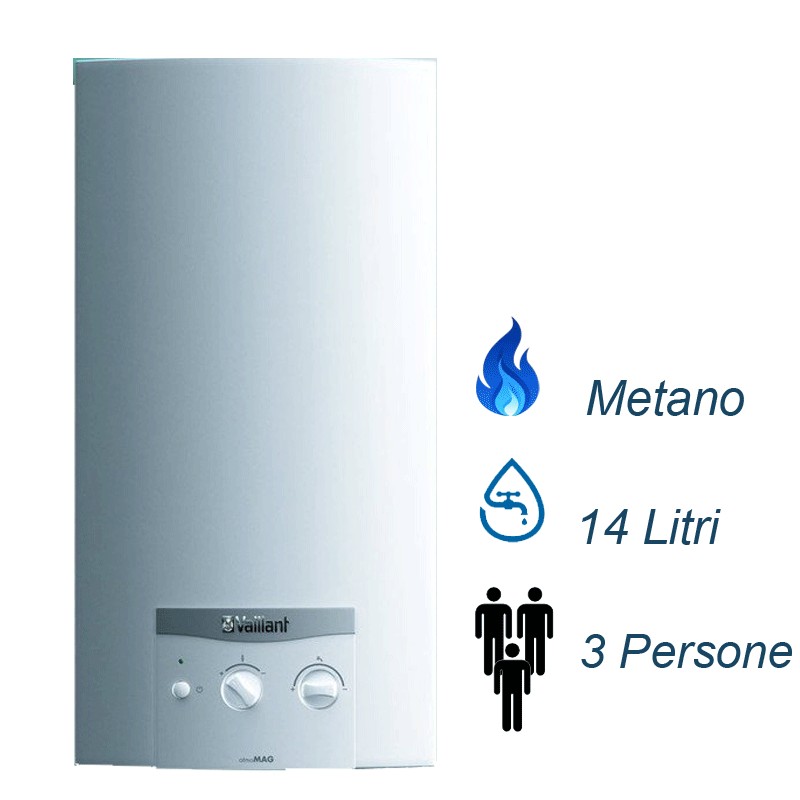 Vaillant Scaldabagno a Gas  atmoMAG MINI I 144/1 14 Lt Low NOx Metano