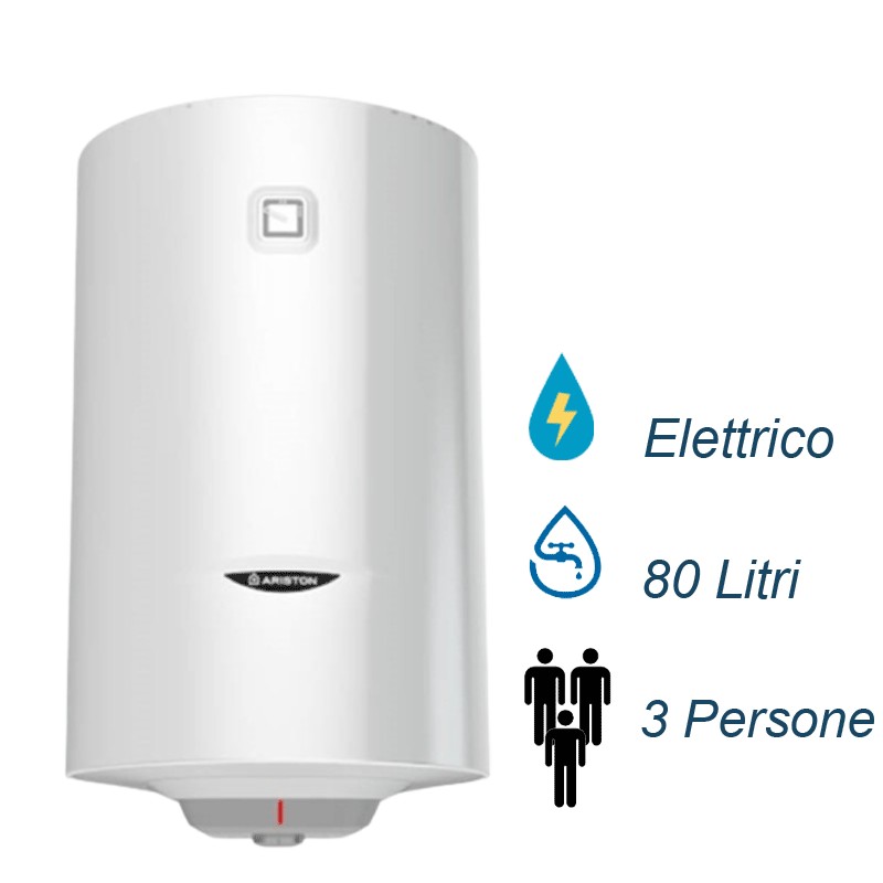 Ariston Scaldabagno Elettrico  ad Accumulo PRO1 R TERMO 80 VTD