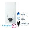 SCALDABAGNO A GAS ARISTON FAST EVO X ONT B 14 EU CAMERA APERTA 14 L/MIN A METANO CLASSE A