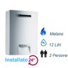 SCALDABAGNO A GAS VAILLANT OUTSIDEMAG 12-8/1-5 R LOW NOX CAMERA STAGNA 12 L/MIN METANO